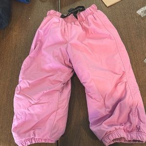 Little girls 3T fleece lined REI snow pants